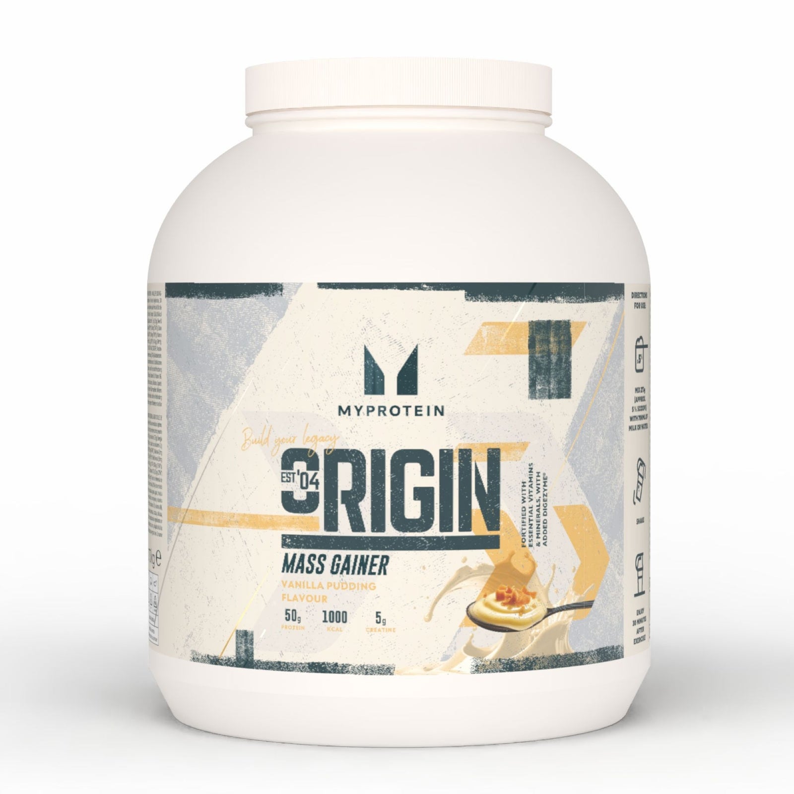 Origin Mass Gainer - 2.74KG - 10Portionen - Vanilla Pudding