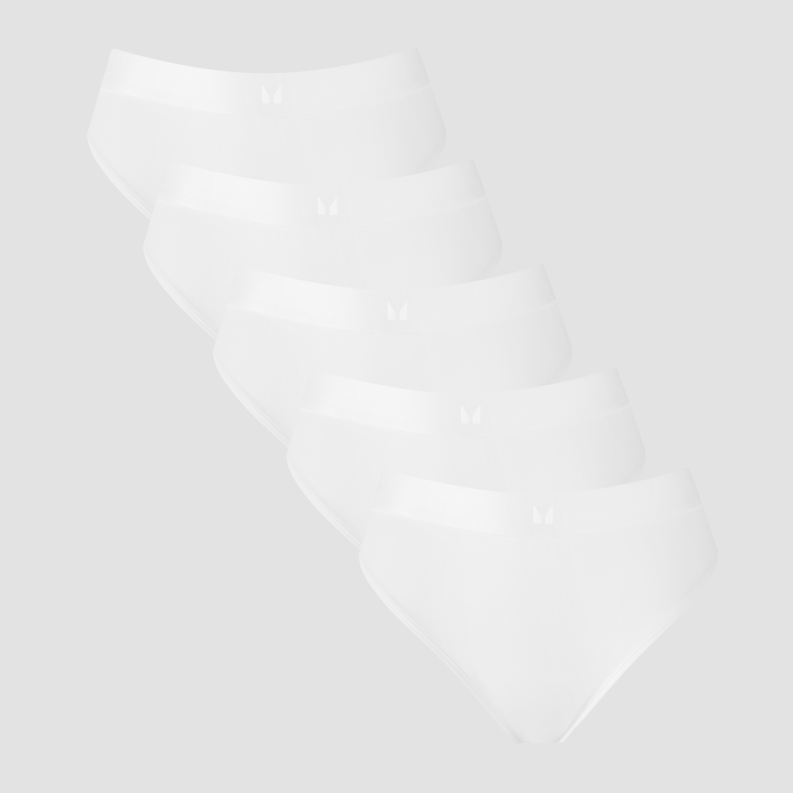 MP Damen Tanga mit mittelhohem Bund (5er-Packung) – Weiß - M