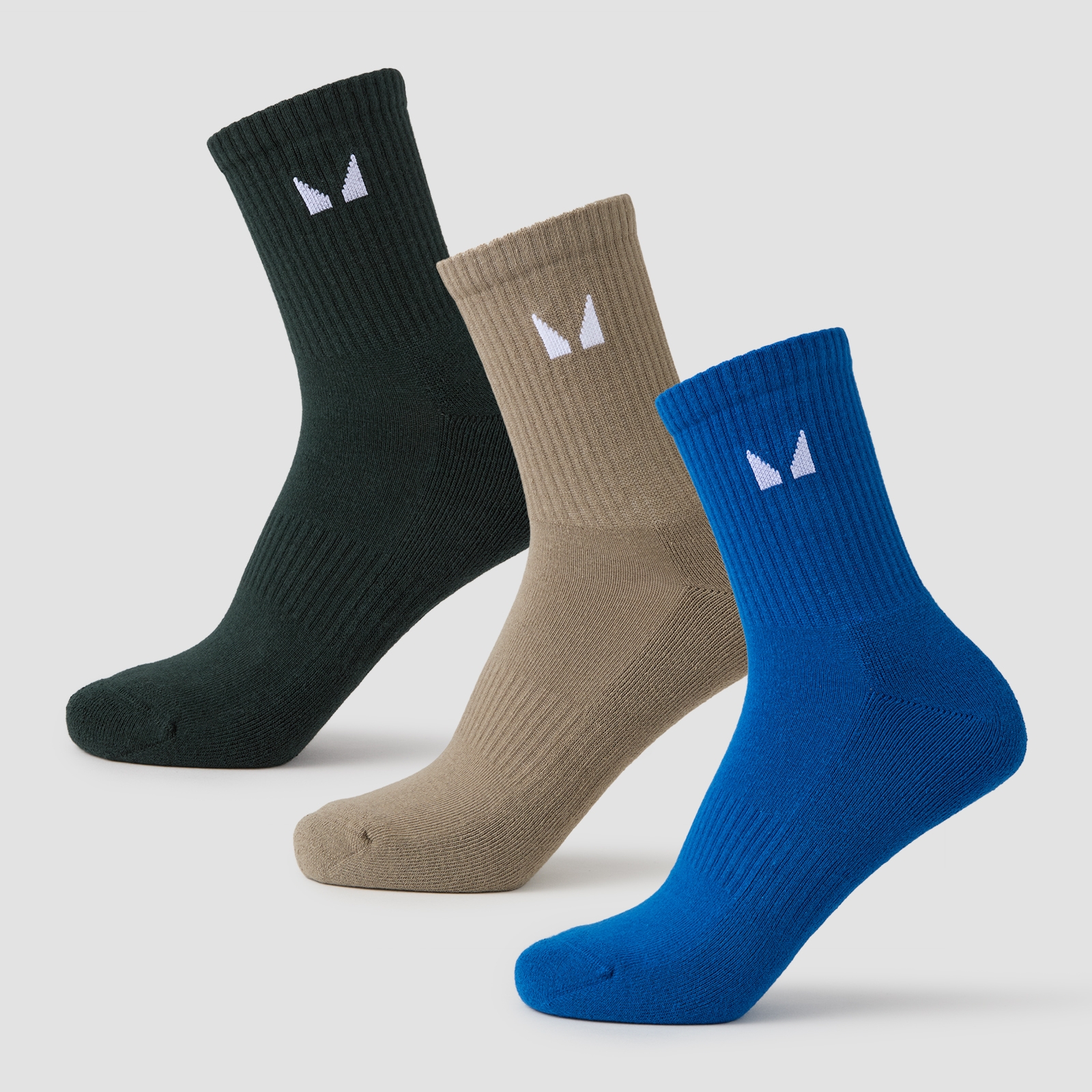 MP Crew-Socken Unisex (3er Pack) — Erde-Multipack - UK 2-5