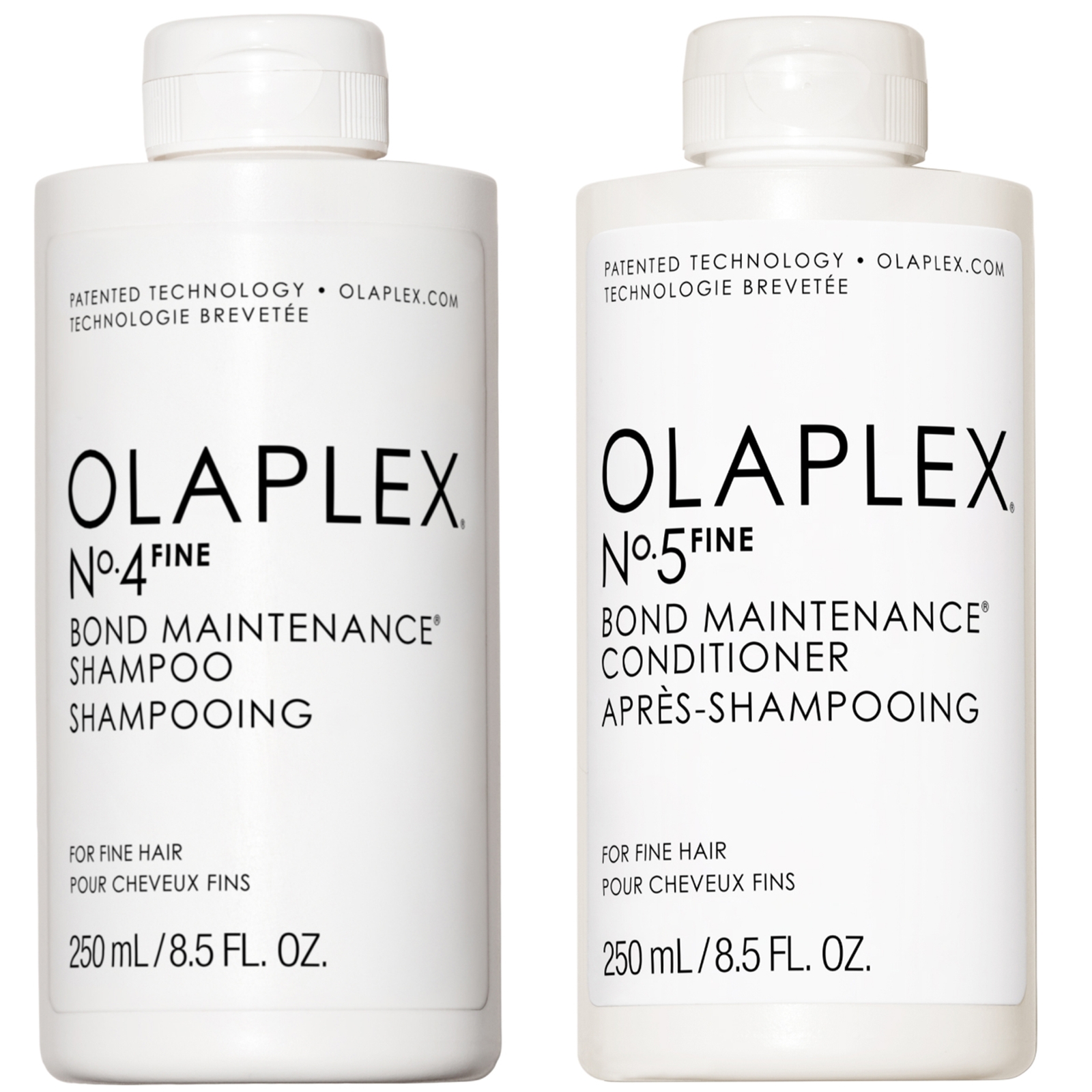 Olaplex No.4 and No.5 Fine Shampoo and Conditioner Duo 250ml