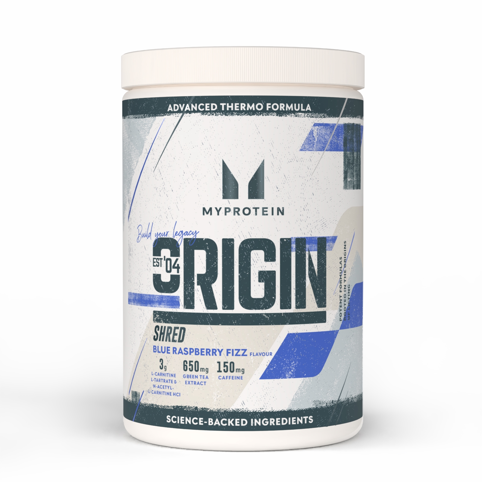 Origin Shred Pre-Workout - 60SERVINGS, 660g - Blue Raspberry Fizz