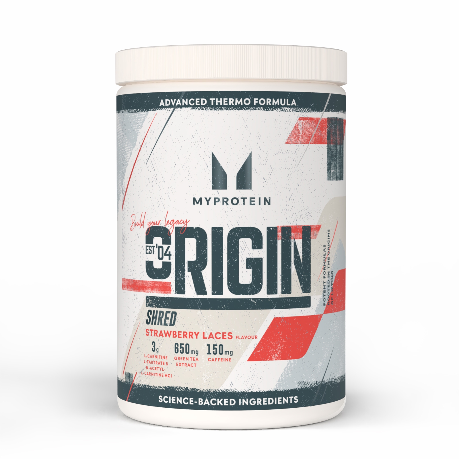 Origin Shred Pre-Workout - 60SERVINGS, 660g - Strawberry Laces