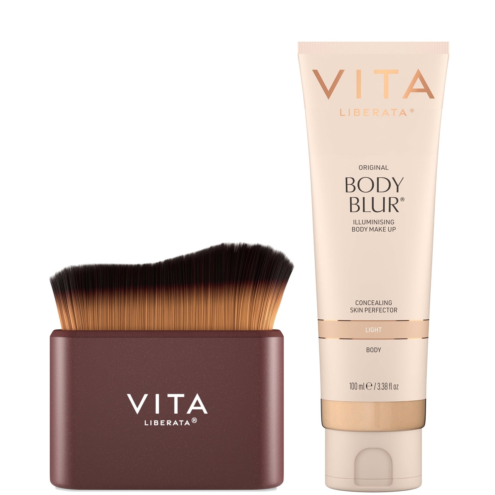 Vita Liberata Body Blur & Body Tanning Brush Bundle (Various Shades) - Light