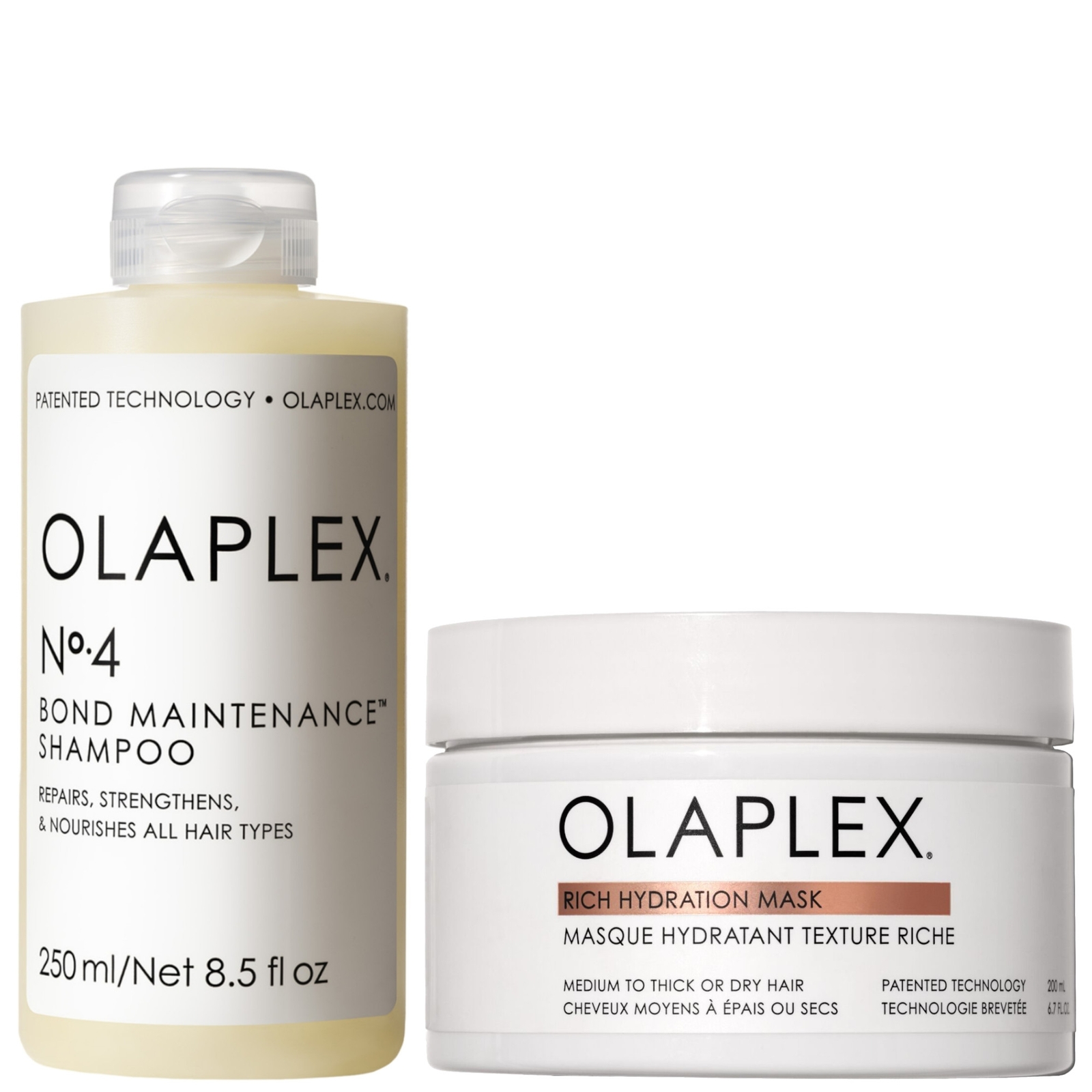 Olaplex No.4 Bond Maintenance Shampoo & Rich Hydrating Mask Bundle