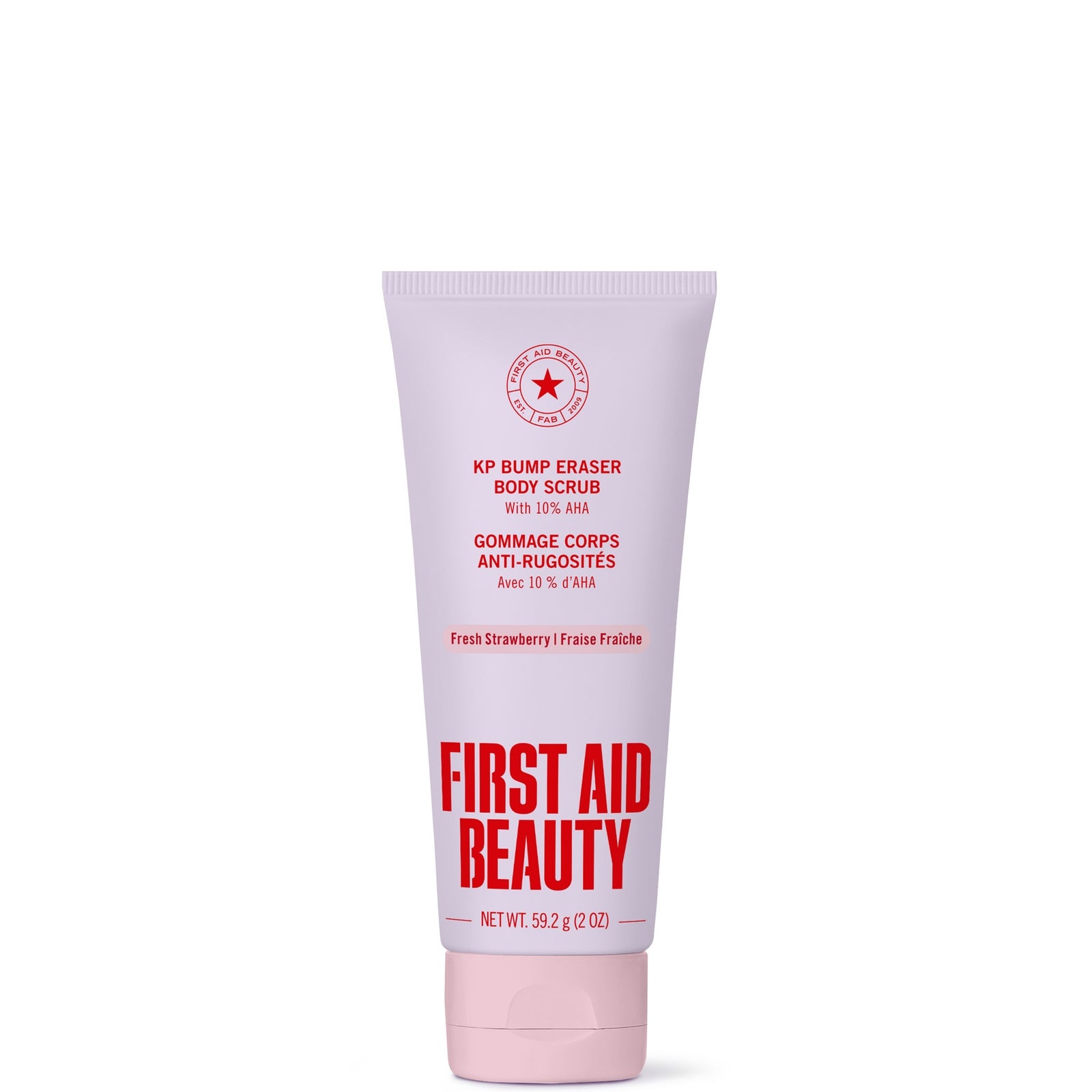 First Aid Beauty KP Bump Eraser Body Scrub with 10% AHA – Fresh Strawberry 56.7g