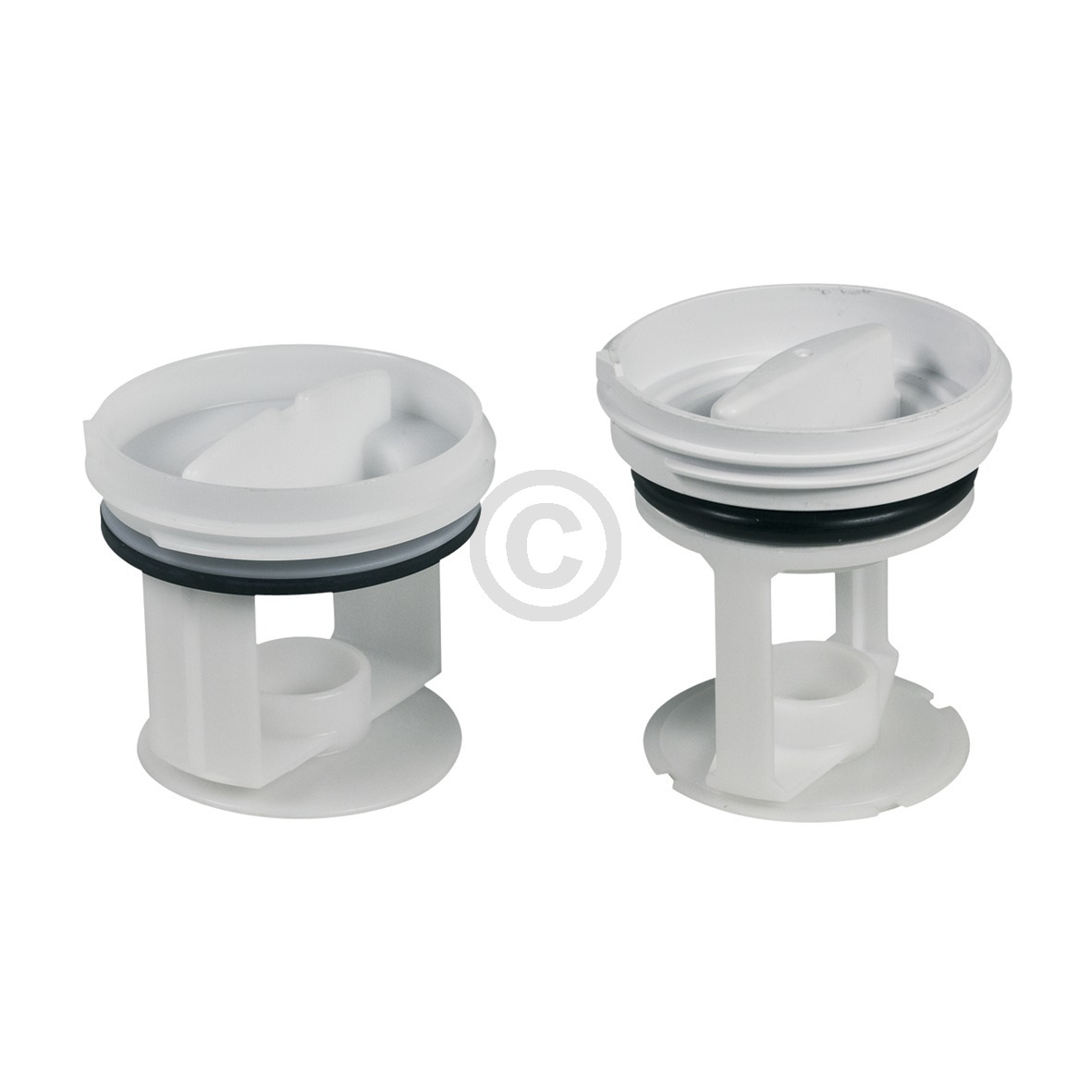 Flusensiebeinsatz Set Whirlpool 484000000966 f?r Askoll KEBS Ablaufpumpen Waschmaschine Toplader (484000000966)