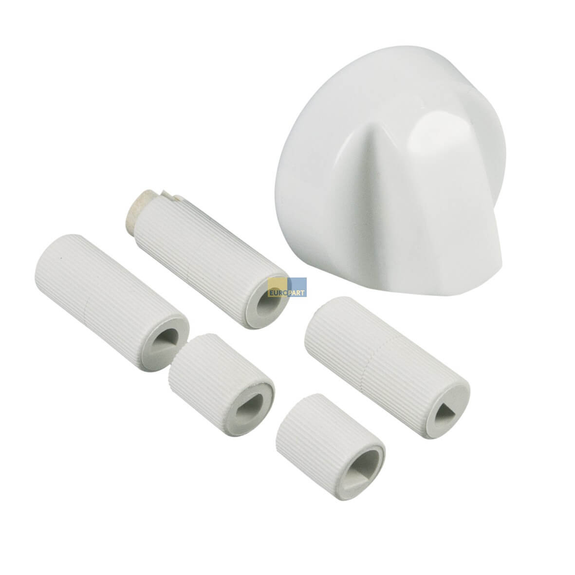 Drehknopf 42mm? wei? mit Adaptern Universal f?r alle Marken EUROPART  f?r Herd (KD-10029976)