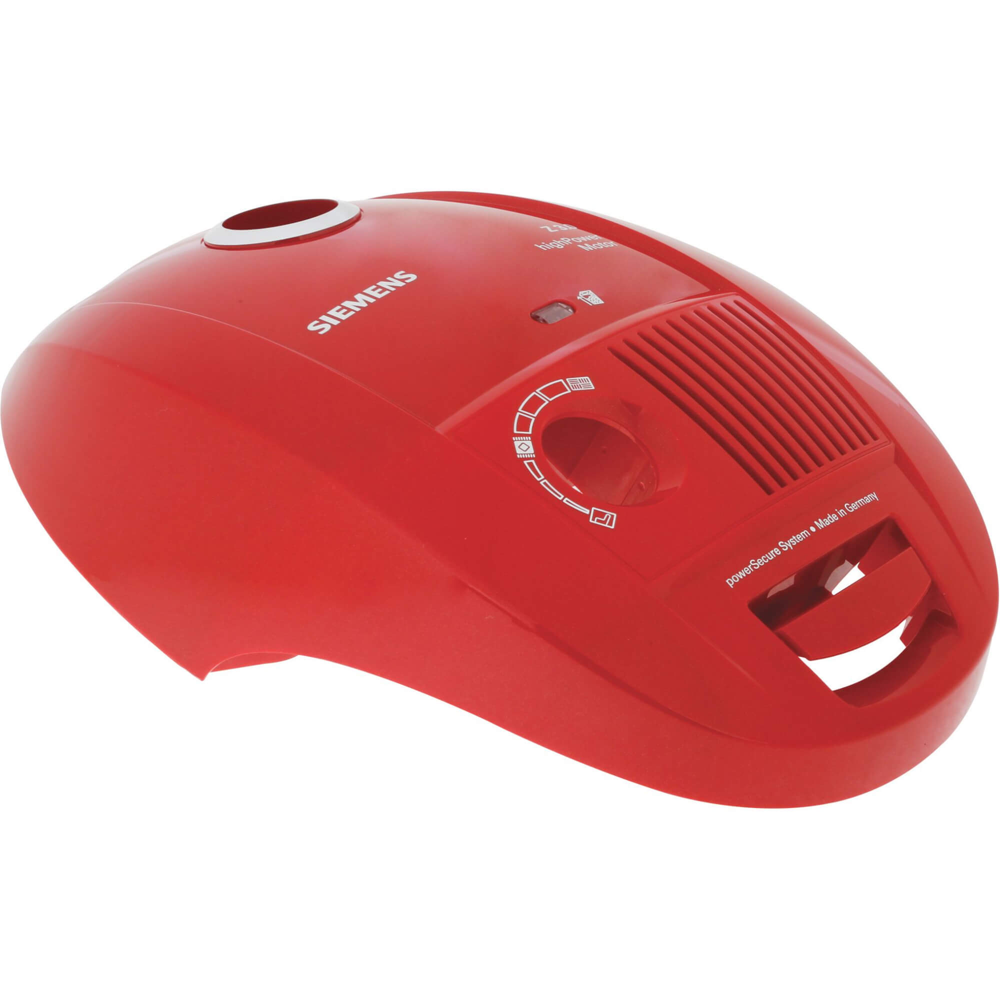 Deckel f.Staubraum, mit FWA d'rot, mit Stutzenring(silber)KIRSCHrot-METALLIC, BSH Z3.0 highPower Motor f.Staubraum, mit FWA d'rot, mit Stutzenring(silber (BD-11005387)