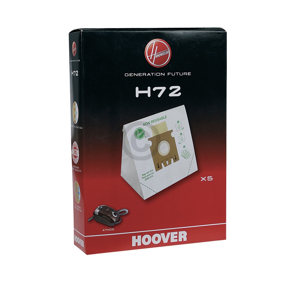 Filterbeutel HOOVER  H72 f?r Staubsauger 5Stk (EA-35601374)