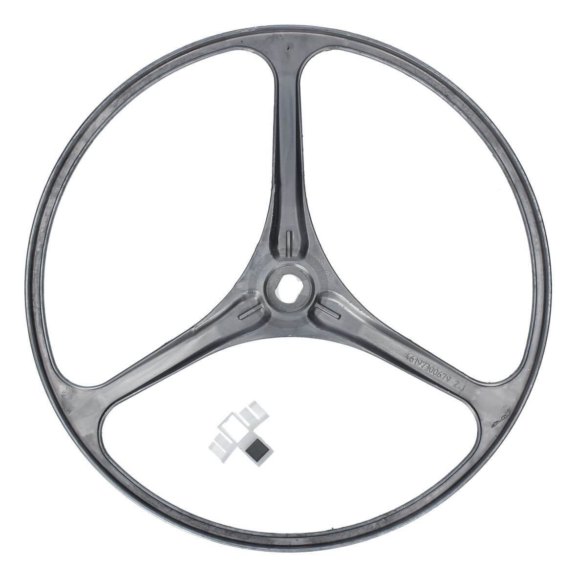 Riemenscheibe Whirlpool 481252888111 mit Halter f?r Keilrippenriemen Waschmaschine Toplader (KD-481252888111)