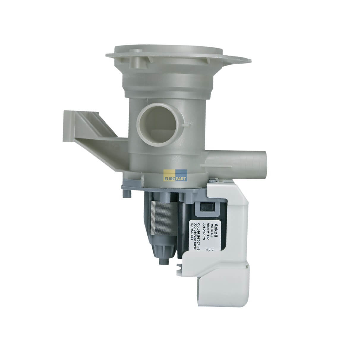 Ablaufpumpe Whirlpool 481073071153 Askoll mit Pumpenkopf und Sieb f?r Waschmaschine Toplader (KD-481073071153)