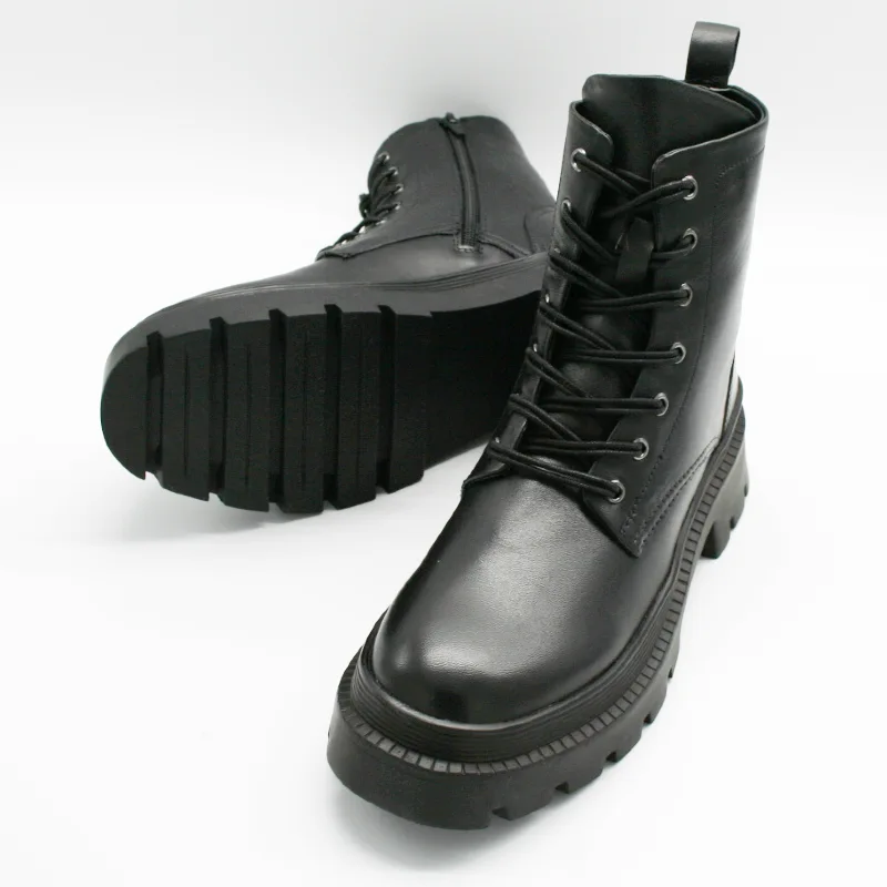 Schwarze Chunky Boots (612) - 39