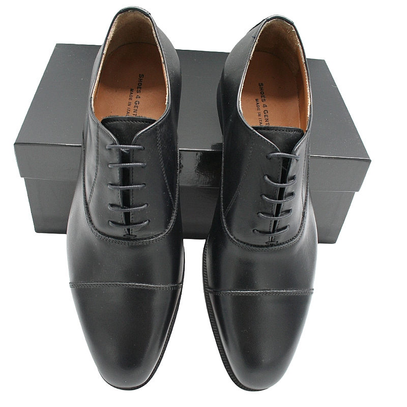 Oxford Business Schuhe Herren Schwarz – Rindsleder Captoe (115) - 46