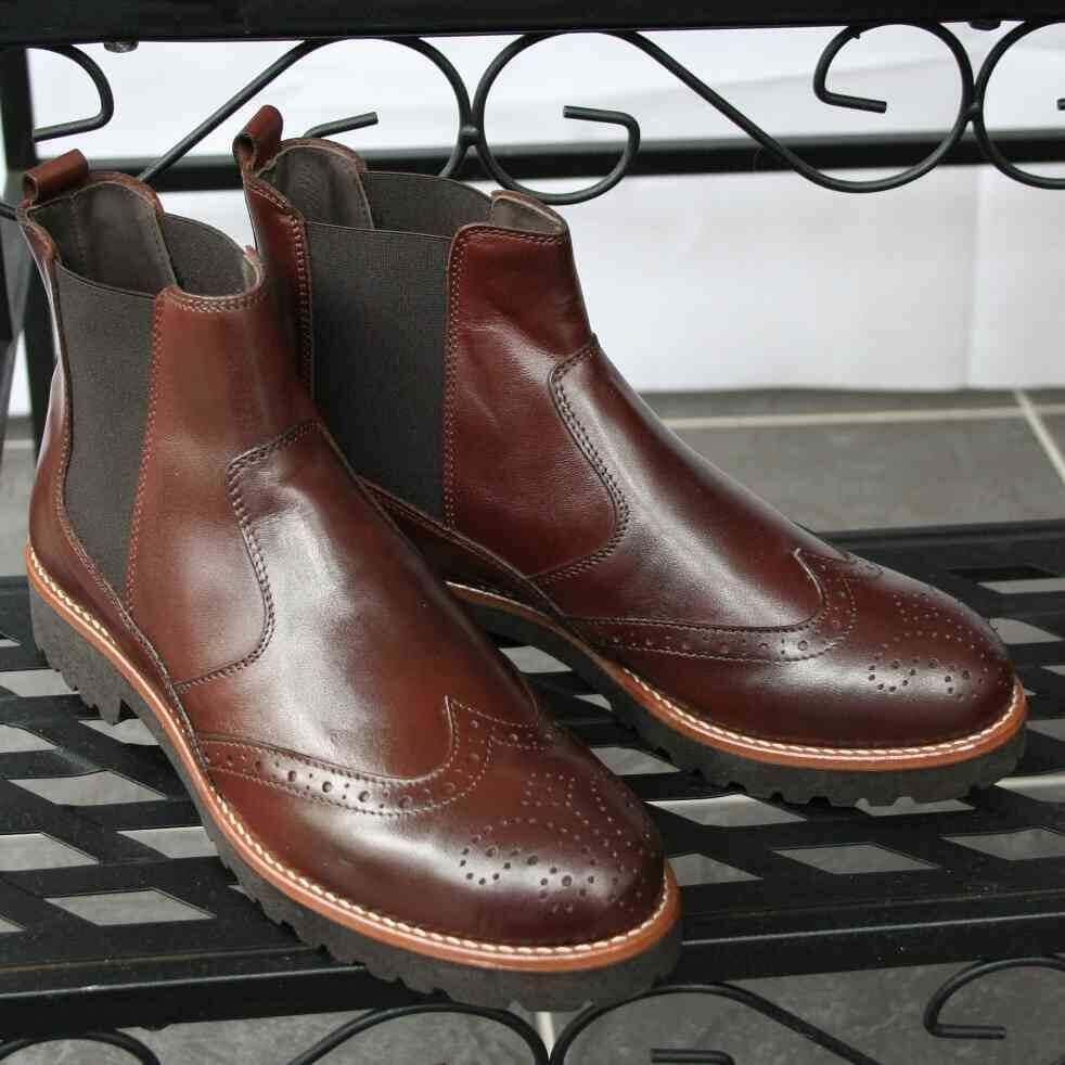 Dunkelbraune Chelsea Boots (620) - 40