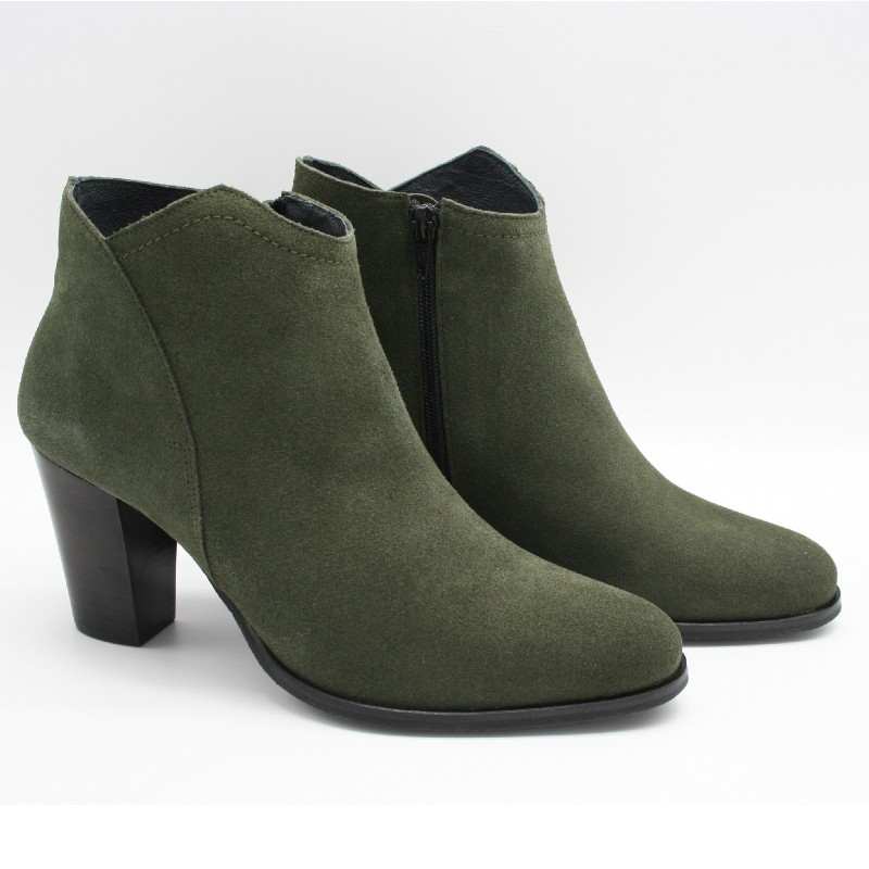 770-Grüne Stiefeletten - 38