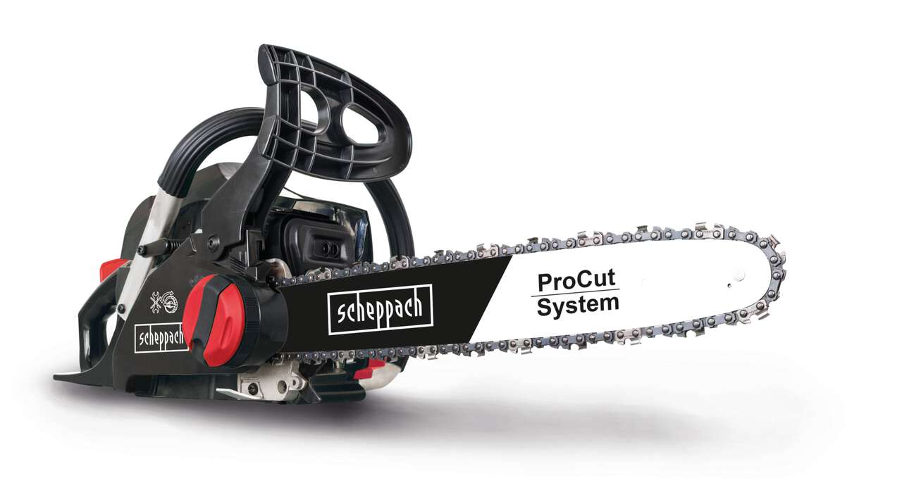 Benzin Kettensäge CSP41 Scheppach - 1,9PS Leistung | 40cm Schwertlänge | 37,5cm Schnitt | ProCut Schwert