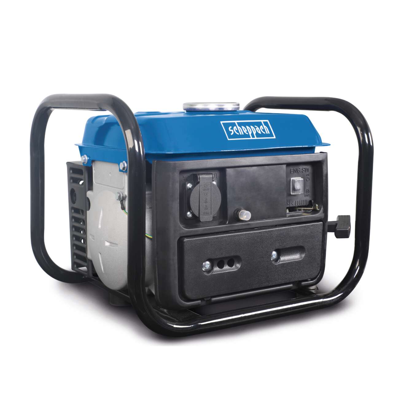 Benzin Stromerzeuger SG1000 Scheppach - 700W | 1,6PS | 1x 230V Steckdose | Seilzug | Generator