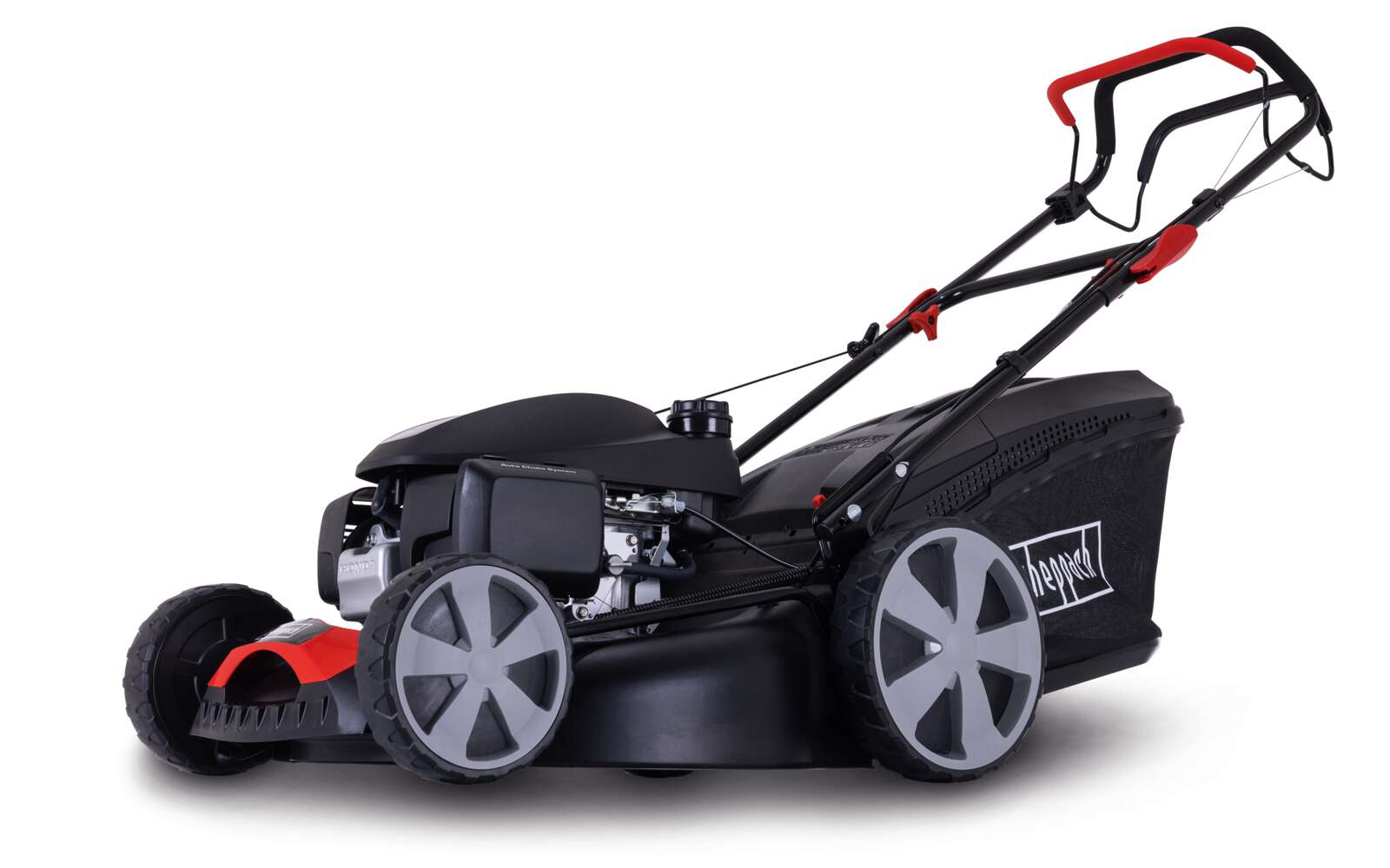 Benzinrasenmäher MS170-51H Scheppach - 4,56PS | Honda-Motor | 51cm Schnittbreite | 60L Fangbox | 6-stufige Schnitthöhenverstellung