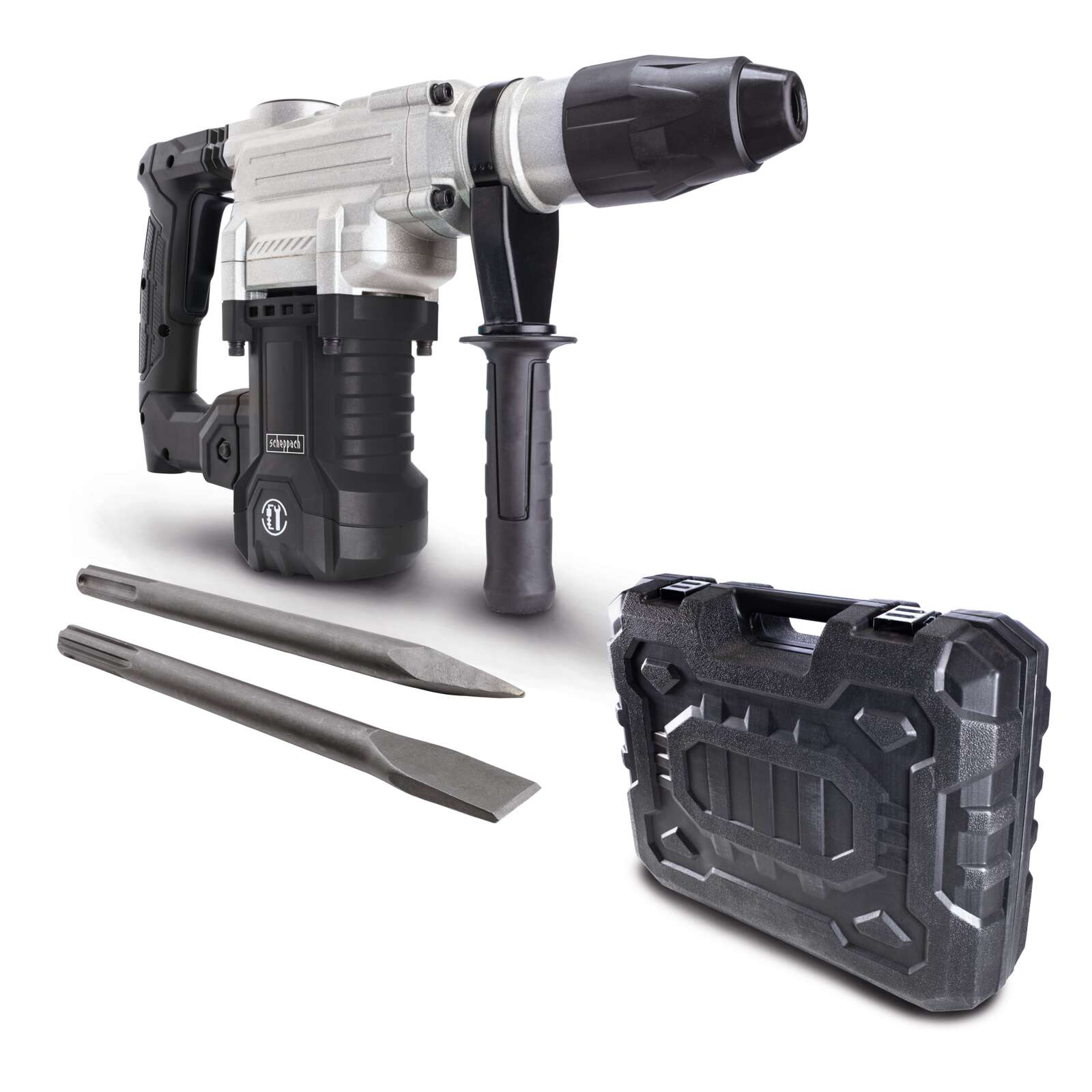 Elektro-Bohrhammer RBH1600M-BE Scheppach black - 1600W | 10 Joule Schlagkraft | 3800 bpm | SDS-Max-Spannsystem