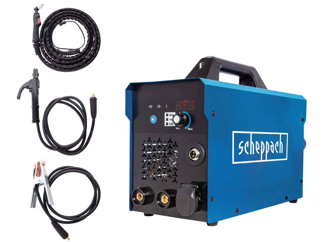 3in1 Kombi-Schweißgerät WSE4000-CUT Scheppach - 20-160A | MMA TIG CUT | Plasmaschneider bis zu 12mm