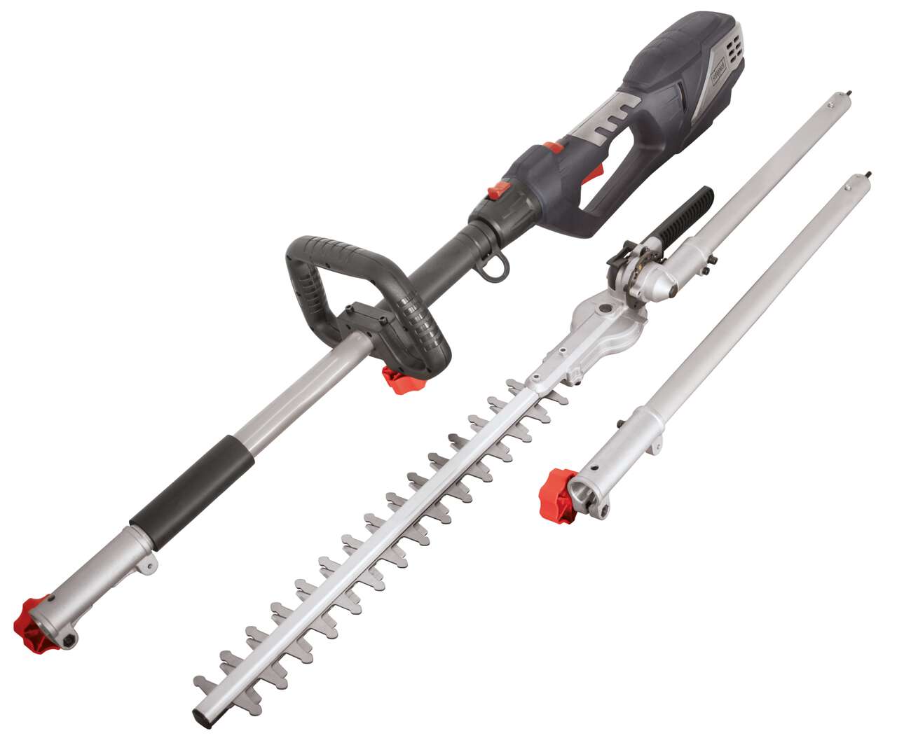 Elektro Heckenschere TPH900 Scheppach - 230V | 900W | 44cm Schwertlänge | Verlängerungsstange bis 2,5m