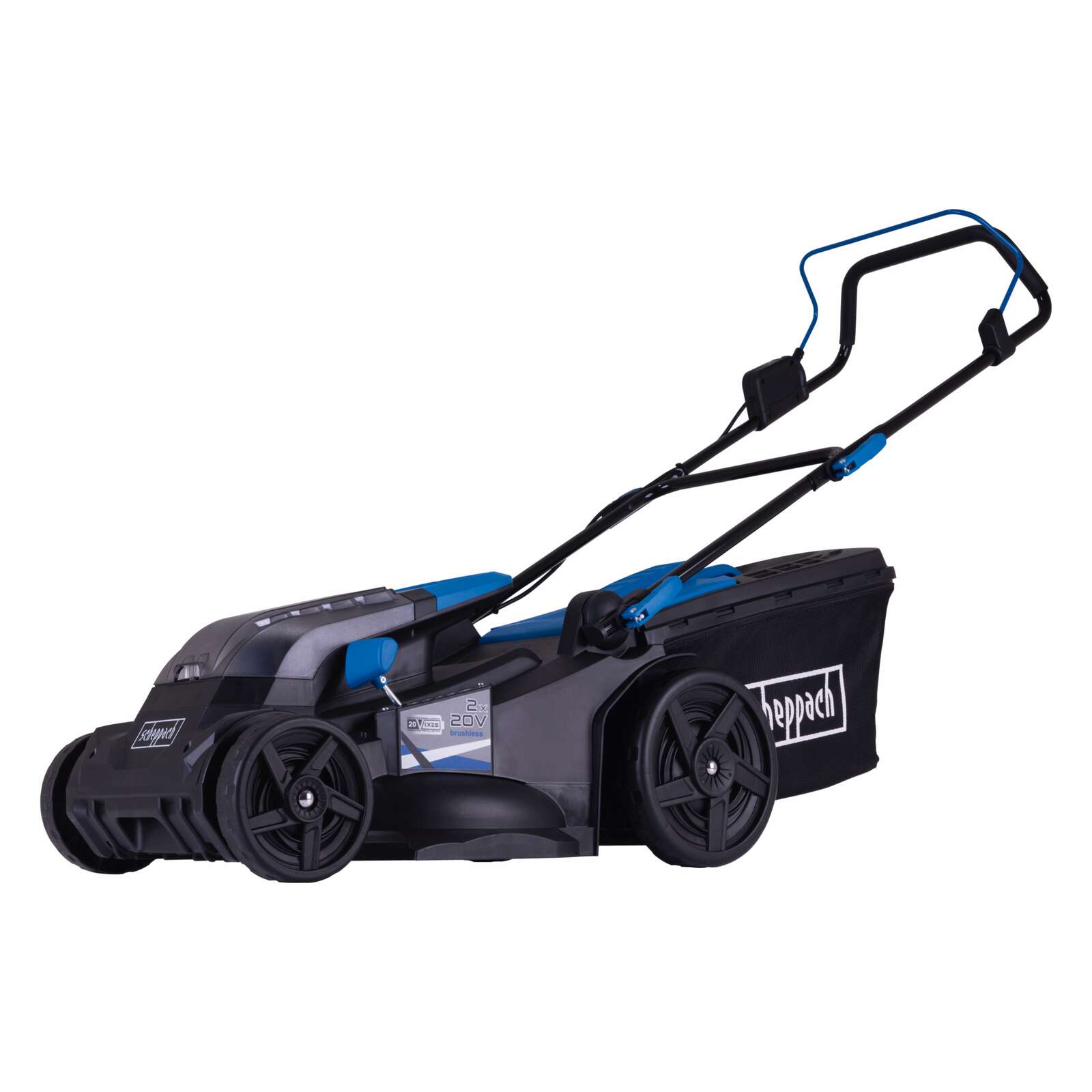 Akku-Rasenmäher BC-MP430-X Scheppach | Brushless | 43cm Schnittbreite | für 600-700 m2 | 50L Korb | ohne Akku & Ladegerät