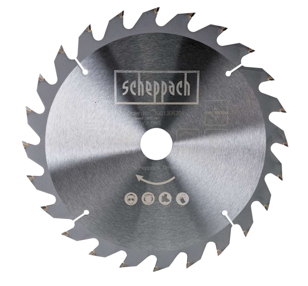 HW Kreissägeblatt Scheppach - Ø 250 x 30 x 2,4 x 1,8 mm | 24 Zähne