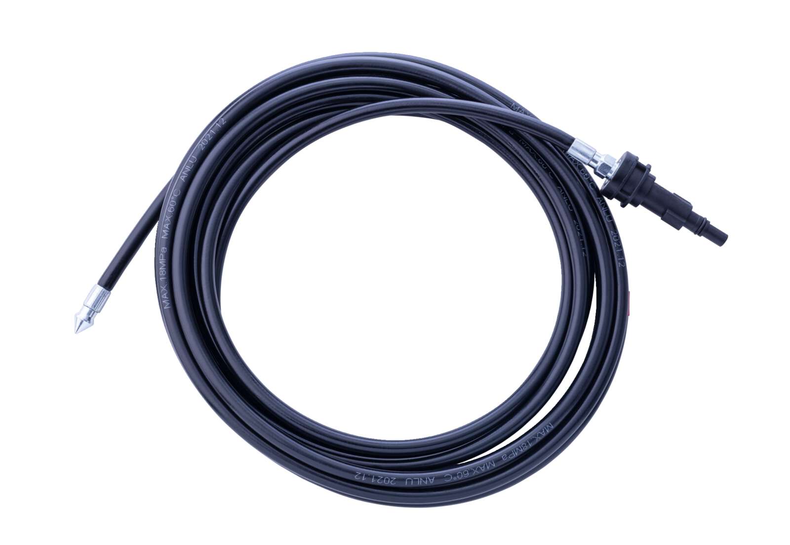 Rohrreiniger 6m für Hochdruckreiniger Scheppach - max. 180 bar | 6 m Schlauch | Quick-Connect-System