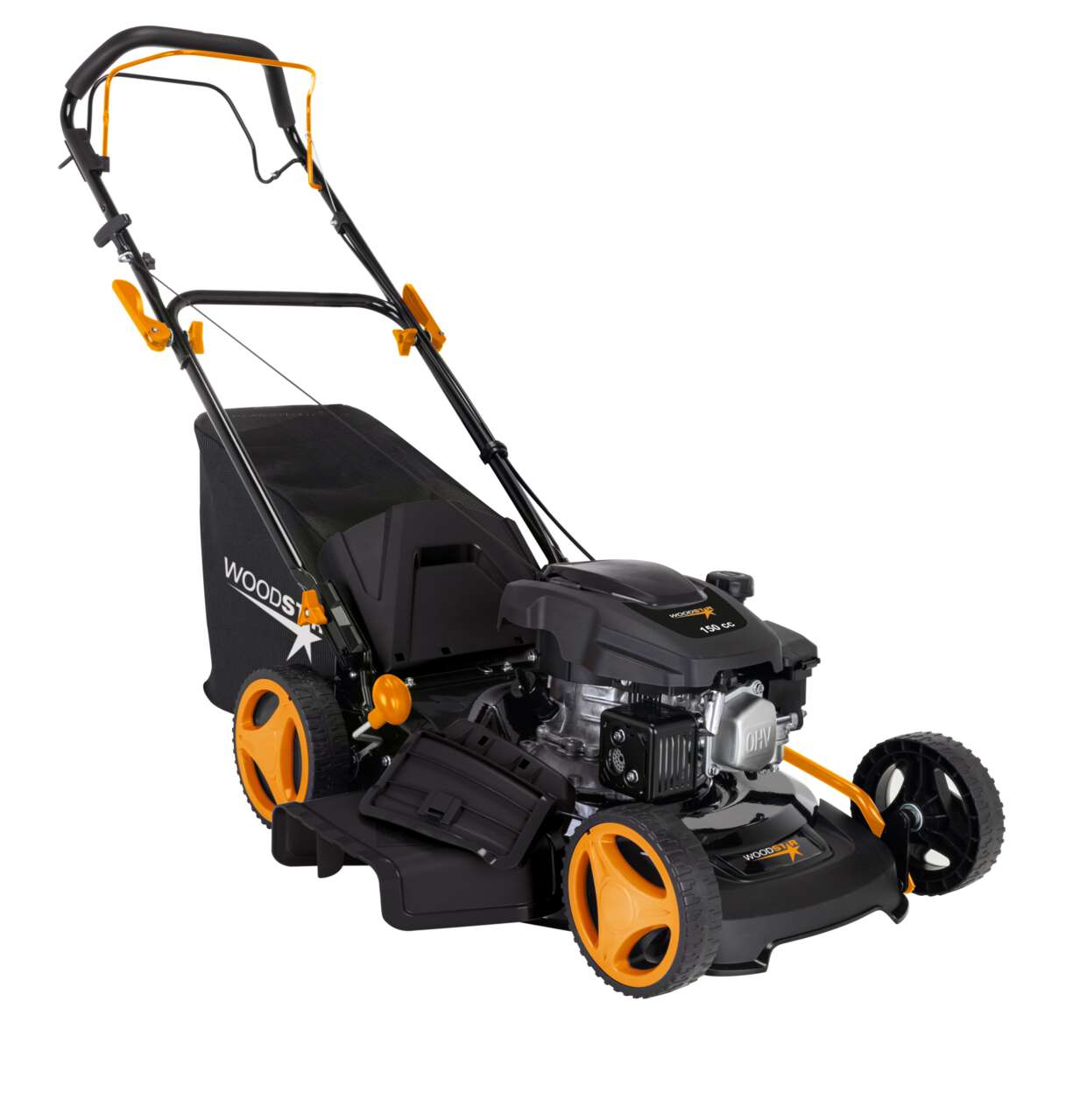 Benzin-Rasenmäher TT161-46S Woodster - 3,5PS | 46cm Schnittbreite | 55L Fangbox | Mulchfunktion