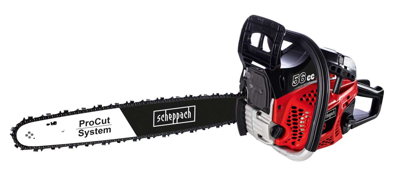 Benzinkettensäge CSH56 Scheppach - 56cm³ | 3,1PS | 51cm Schwert | inkl. Schutzbrille u. Gehörschutz