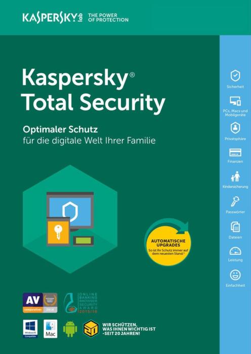 Kaspersky Total Security 2022 - 5PCs / 1Jahr
