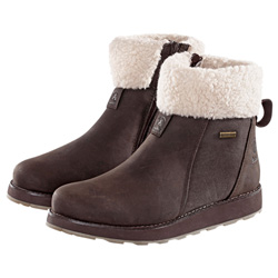 Kamik Damen Stiefel Ariel F Zip dark brown, Gr. 37