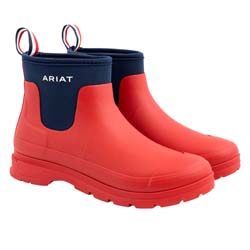 Ariat Damen Stiefeletten Kelmarsh Shortie Rubber Boot team red/navy, Gr. 36