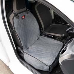 KONG Autositz-Schondecke Single Seat Cover anthrazit-rot, Maße: ca. 25 x 30 x 4 cm