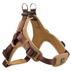 HUNTER Hundegeschirr Neopren Vario Quick braun/karamell, Gr. M, Breite: ca. 15 mm, Bauchumfang: ca. 55 - 70 cm