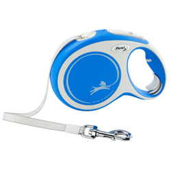 flexi Hundeleine New Comfort Gurt blau, Gr. S 5m, Länge: ca. 5 m
