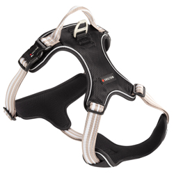 WOLTERS Hundegeschirr Active Pro champagner/silber, Breite: ca. 3 cm, Brustumfang: ca. 50 - 57,5 cm, Halsumfang: ca. 30 - 40 cm