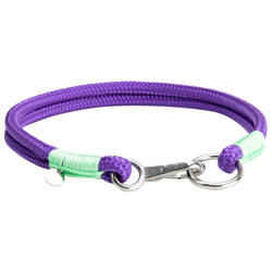 alsa-brand Hundehalsband Bolle lavendel-lindgrün, Länge: ca. 50 cm, Durchmesser: 2 x ca. 10 mm