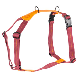 Cloud7® Hundegeschirr Madeira papaya, Gr. XXL, Breite: ca. 3,0 cm, Brustumfang: ca. 72 - 104 cm, Halsumfang: ca. 50 - 76 cm
