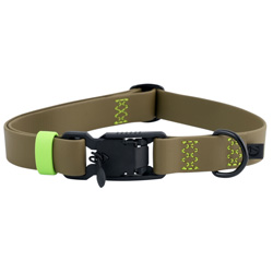 Cloud7® Hundehalsband Ipanema oliv-neon green, Gr. S, Breite: ca. 1,9 cm, Halsumfang: ca. 31 – 40 cm