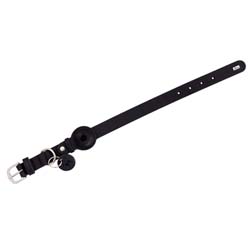 HUNTER Hundehalsband mit Apple AirTag-Halter Viborg schwarz, Gr. 60, Länge: ca. 60 cm, Halsweite: ca. 47 – 53 cm