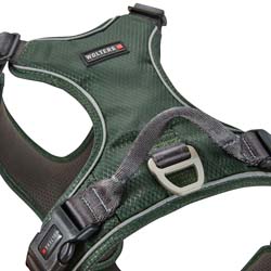 WOLTERS Hundegeschirr Active Pro Comfort grün/anthrazit, Breite: ca. 1,5 cm, Brustumfang: ca. 40 - 47,5 cm