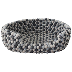 WOOLDOT Hundebett Pet Basket dark grey, Gr. S, Maße: ca. 40 x 25 cm
