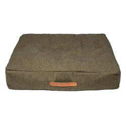 Cloud7® Hundekissen Homey mélange olive, Gr. L, Maße: ca. 100 x 80 cm