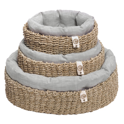 Cloud7® Hundebett Lazy grau, Gr. S, Außenmaße: ca. 45 x 35 cm