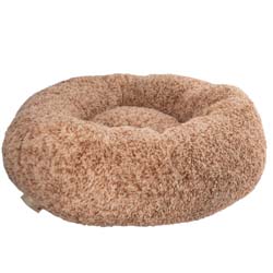 WOLTERS Hundebett Sweet Dreams cinnamon, Gr. M, Maße: ca. 70 x 70 x 20 cm, Durchmesser:  ca. 43 cm
