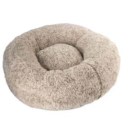 WOLTERS Hundebett Sweet Dreams pistachio, Gr. L, Maße: ca. 90 x 90 x 22 cm, Durchmesser:  ca. 51 cm