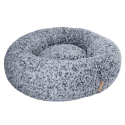 WOLTERS Hundebett Sweet Dreams salt/pepper, Gr. M, Maße: ca. 70 x 70 x 20 cm, Durchmesser:  ca. 43 cm