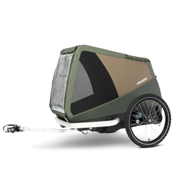 Croozer® Hunde-Fahrradanhänger Dog Mikke grün, Maße: ca. 90 x 54 cm