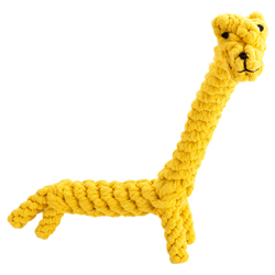 Laboni Hundespielzeug Greta Giraffe gelb, Länge: ca. 40 cm